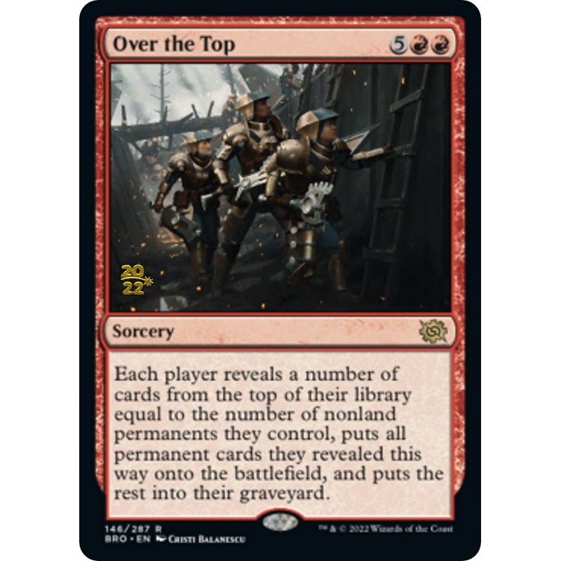 Over the Top [The Brothers' War Prerelease Promos]