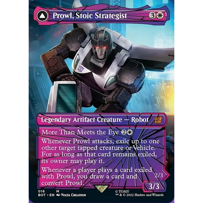Prowl, Stoic Strategist // Prowl, Pursuit Vehicle (Shattered Glass) [Transformers]