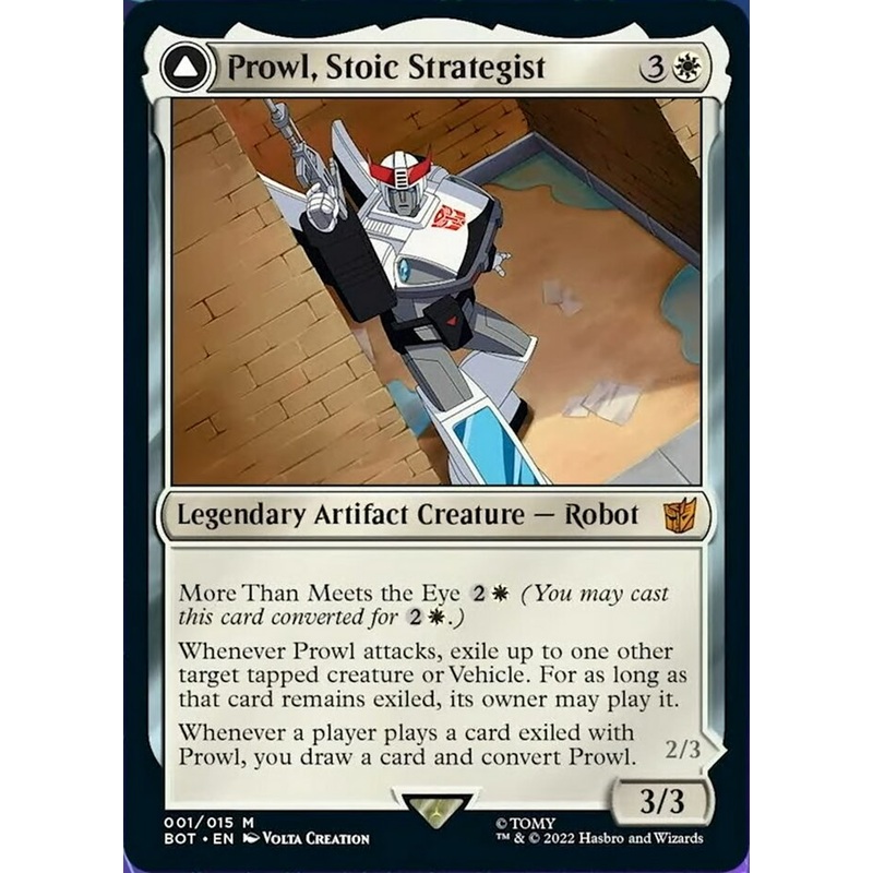 Prowl, Stoic Strategist // Prowl, Pursuit Vehicle [Transformers]