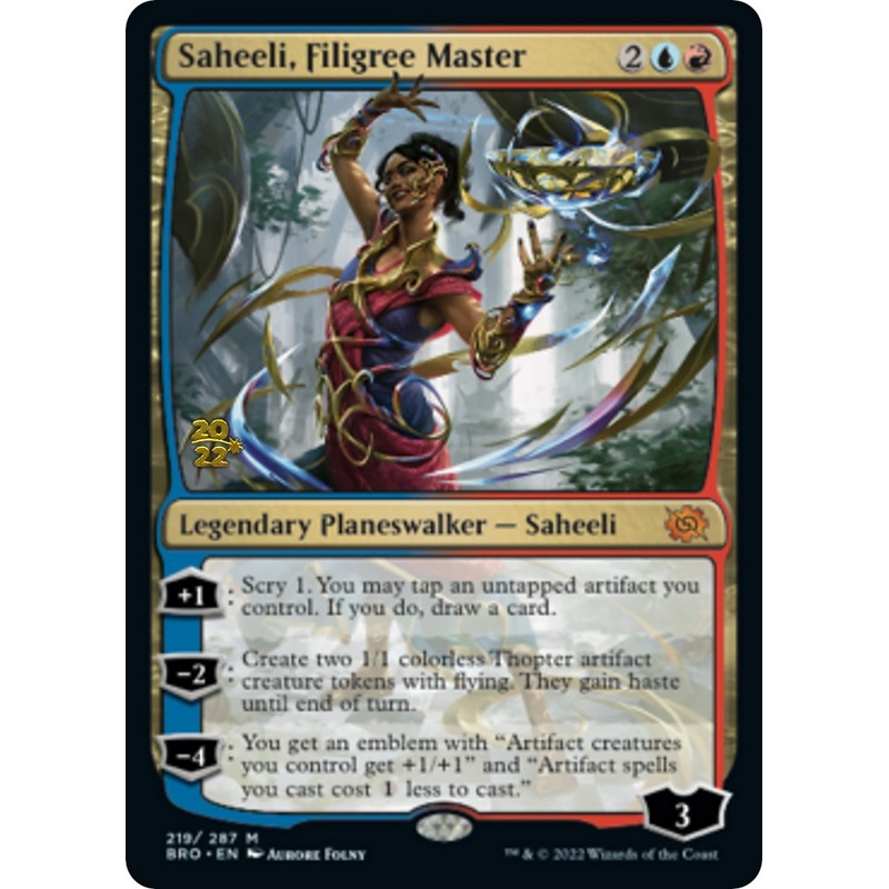 Saheeli, Filigree Master [The Brothers' War Prerelease Promos]