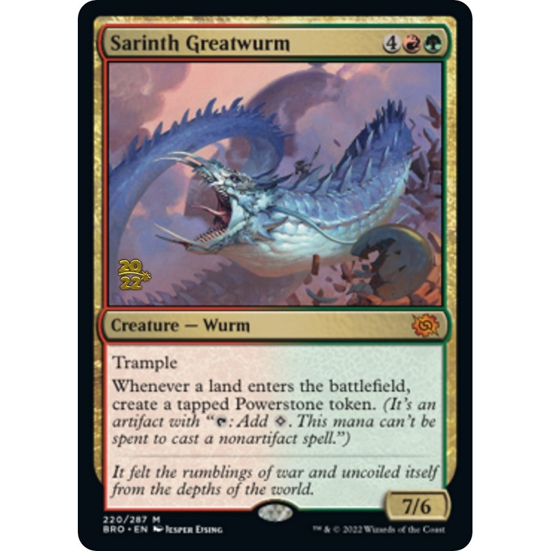 Sarinth Greatwurm [The Brothers' War Prerelease Promos]