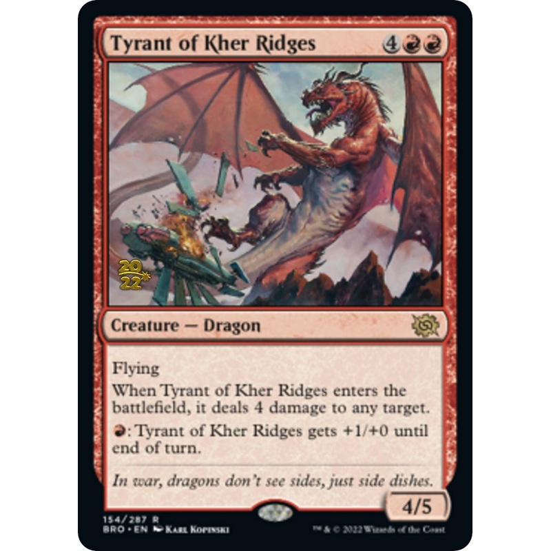 Tyrant of Kher Ridges [The Brothers' War Prerelease Promos]
