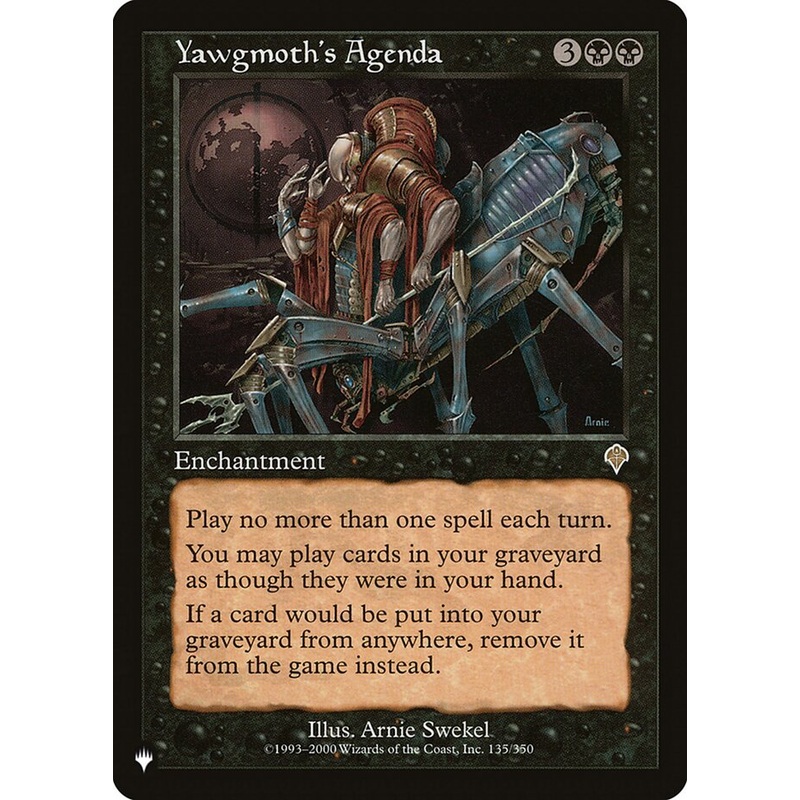 Yawgmoth's Agenda [The List]