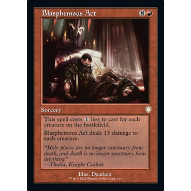 Blasphemous Act (Retro) [The Brothers' War Commander]