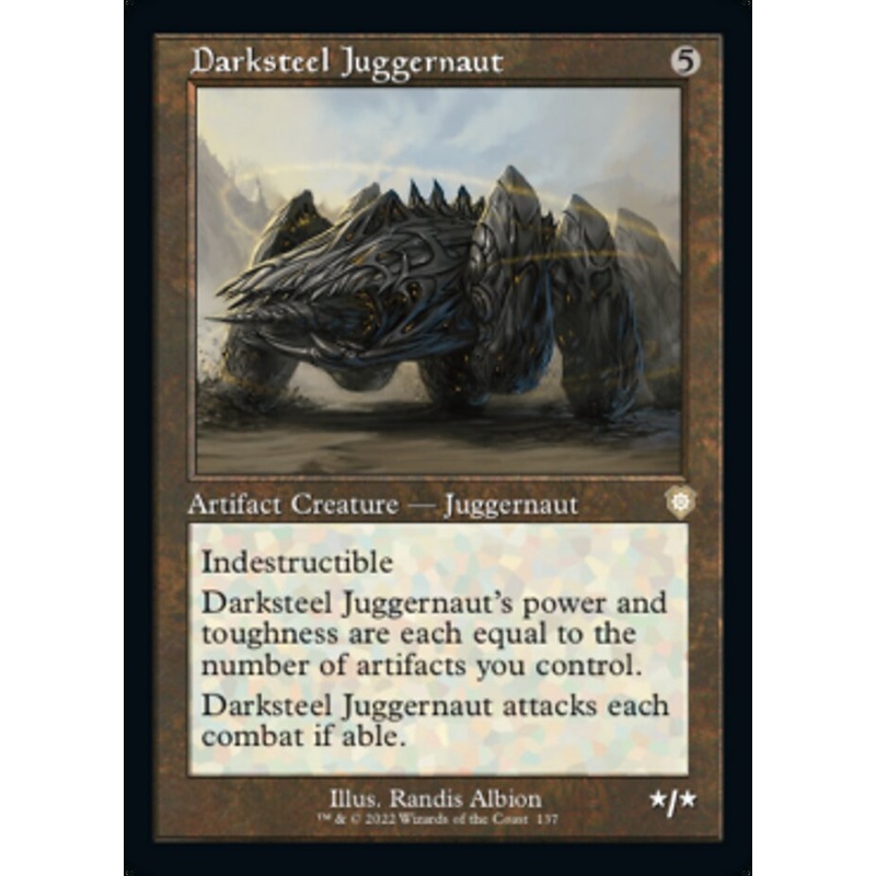 Darksteel Juggernaut (Retro) [The Brothers' War Commander]