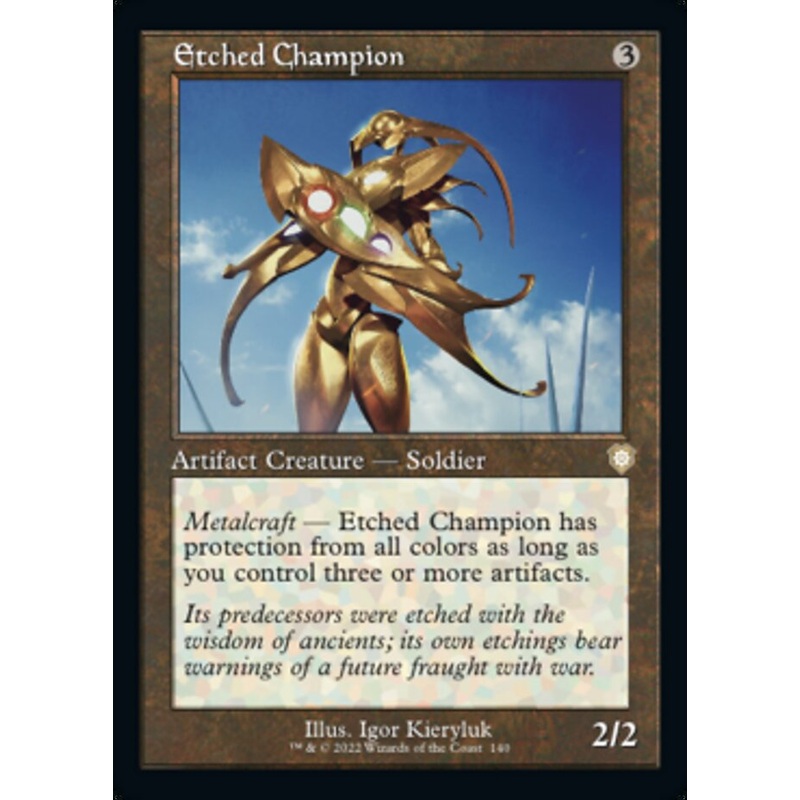Etched Champion (Retro) [The Brothers' War Commander]