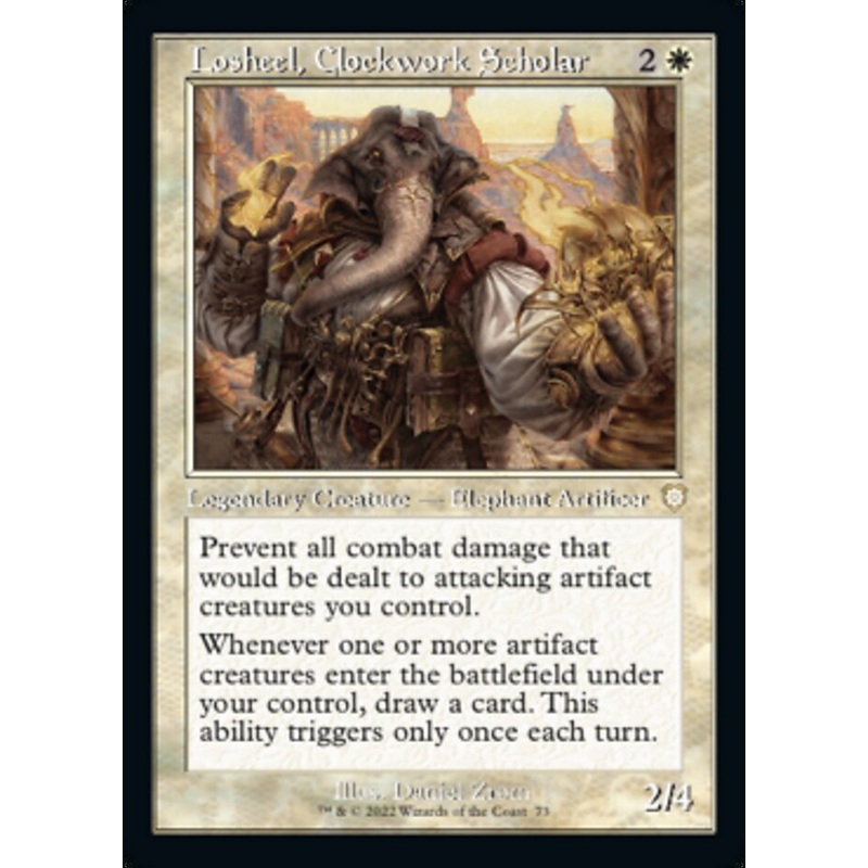 Losheel, Clockwork Scholar (Retro) [The Brothers' War Commander]