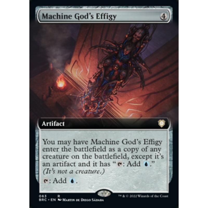 Machine God's Effigy (Extended Art) [The Brothers' War Commander]