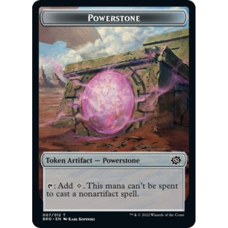 Powerstone // Construct (005) Double-Sided Token [The Brothers' War Tokens]