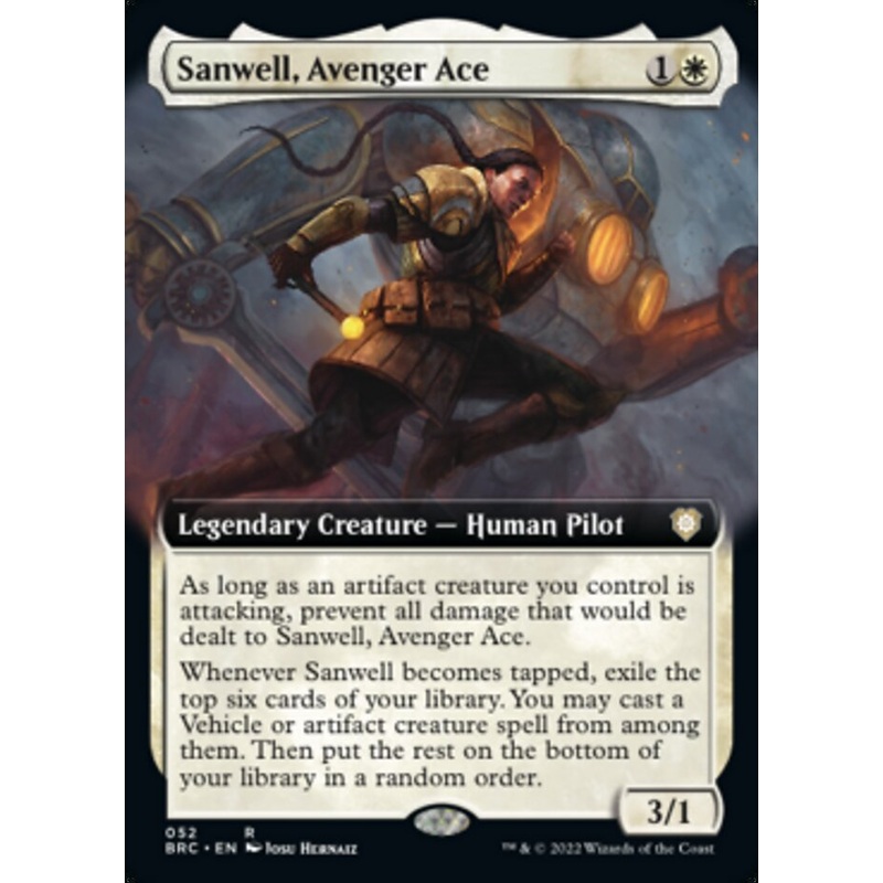 Sanwell, Avenger Ace (Extended Art) [The Brothers' War Commander]