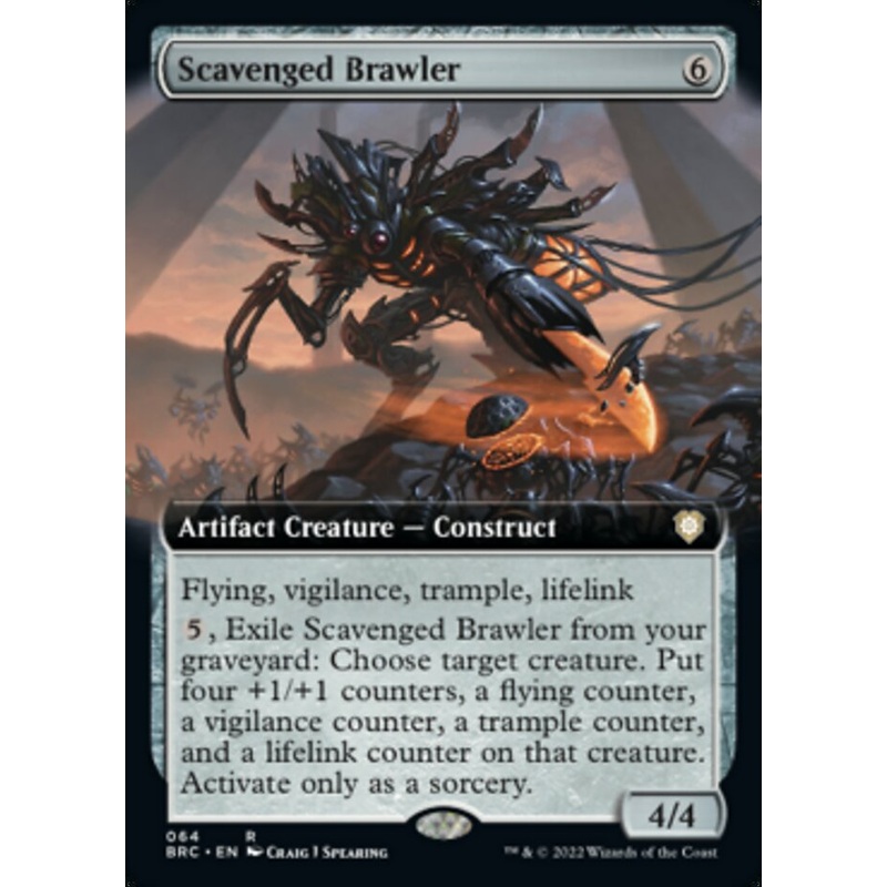 Scavenged Brawler (Extended Art) [The Brothers' War Commander]