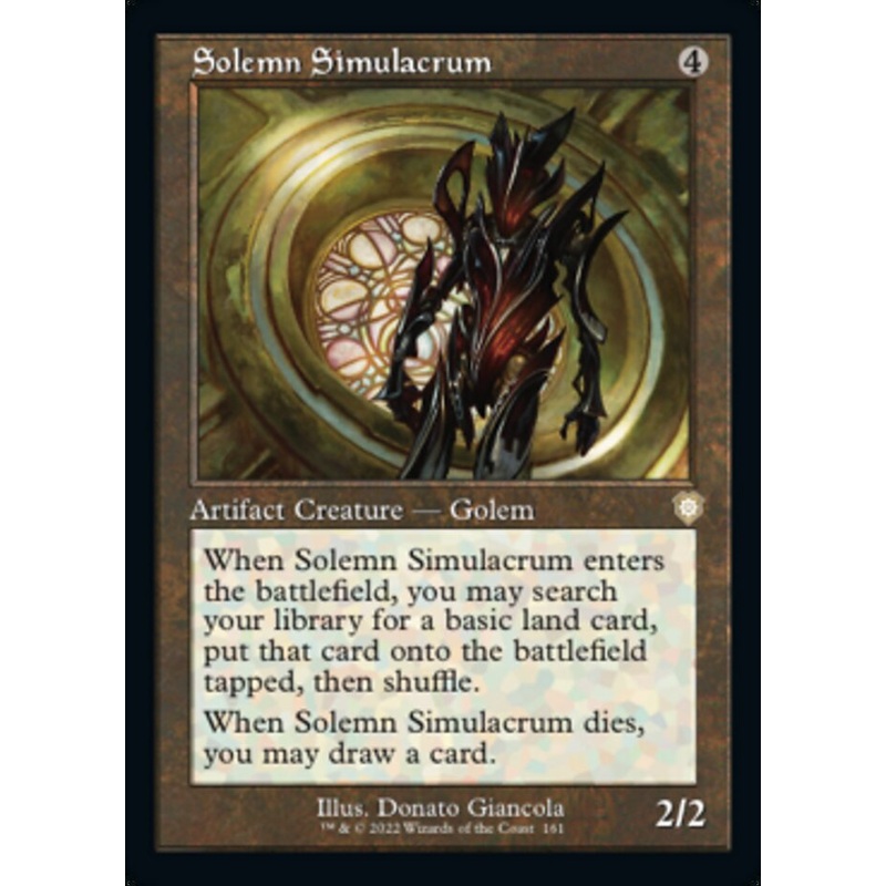Solemn Simulacrum (Retro) [The Brothers' War Commander]