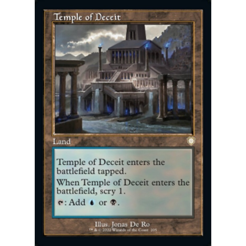 Temple of Deceit (Retro) [The Brothers' War Commander]