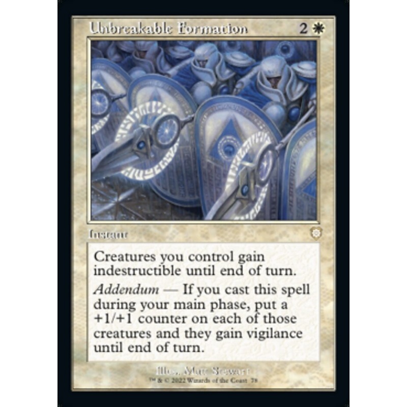 Unbreakable Formation (Retro) [The Brothers' War Commander]