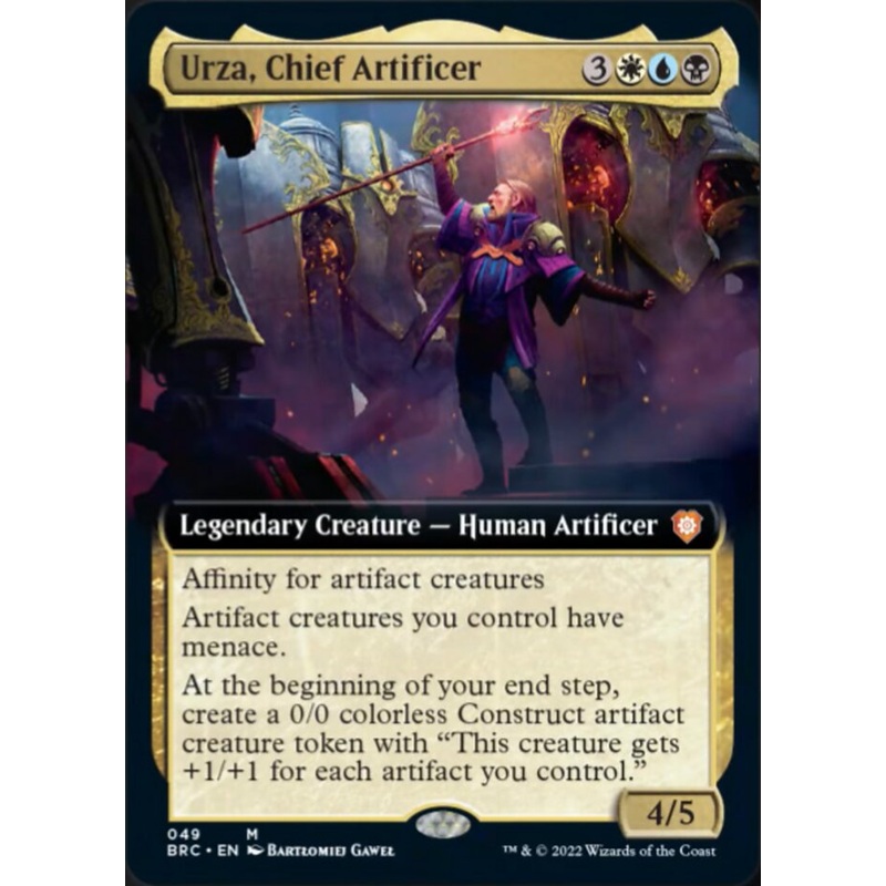 Urza, Chief Artificer (Extended Art) [The Brothers' War Commander]