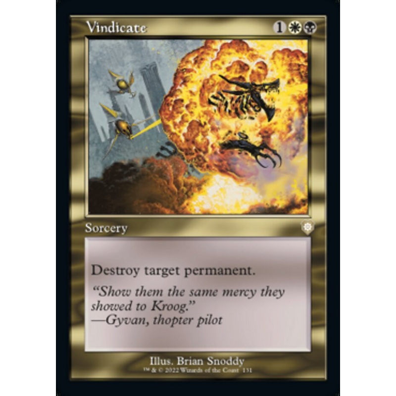 Vindicate (Retro) [The Brothers' War Commander]