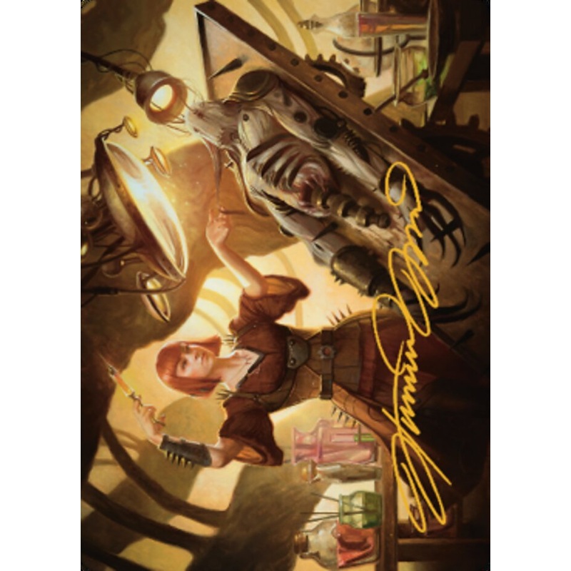 Ashnod, Flesh Mechanist Art Card (Gold-Stamped Signature) [The Brothers' War Art Series]