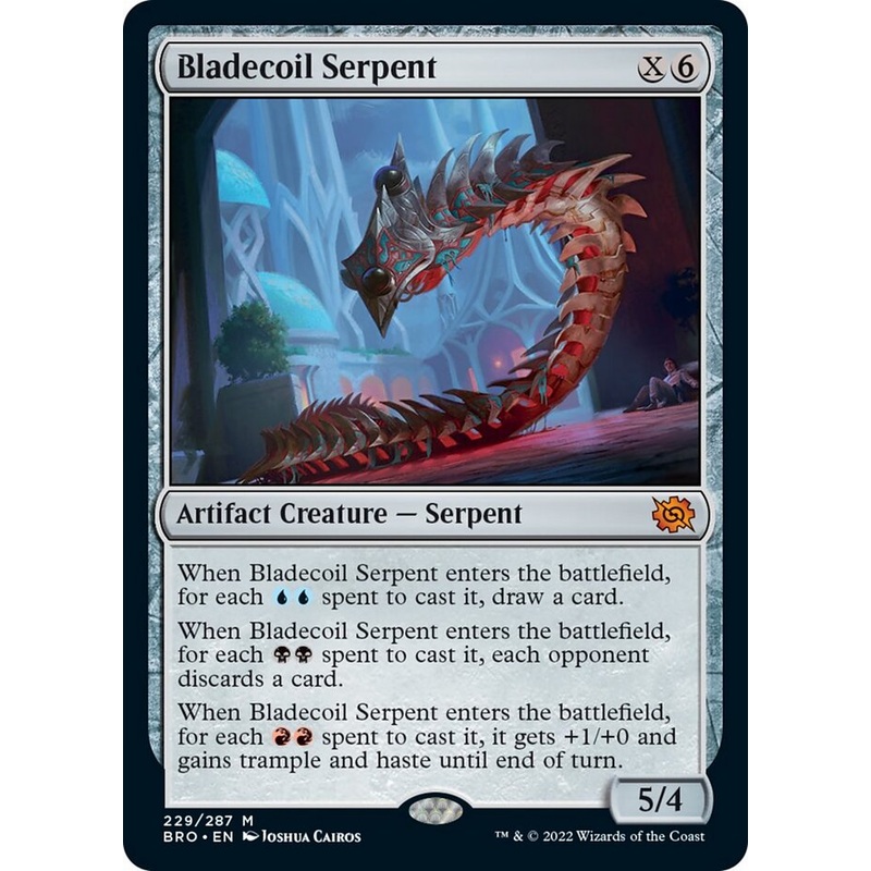 Bladecoil Serpent (Promo Pack) [The Brothers' War Promos]