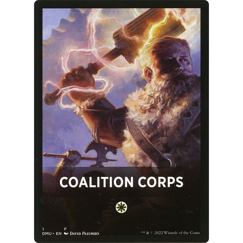 Coalition Corps Theme Card [Dominaria United Tokens]