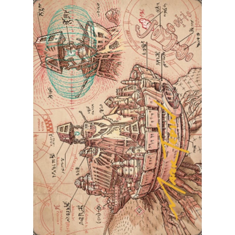 Defense Grid Art Card (Gold-Stamped Signature) [The Brothers' War Art Series]