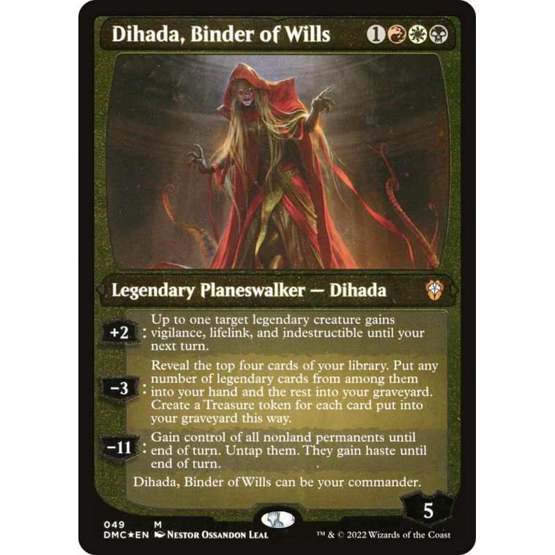Dihada, Binder of Wills (Showcase Display Commander) [Dominaria United Commander]