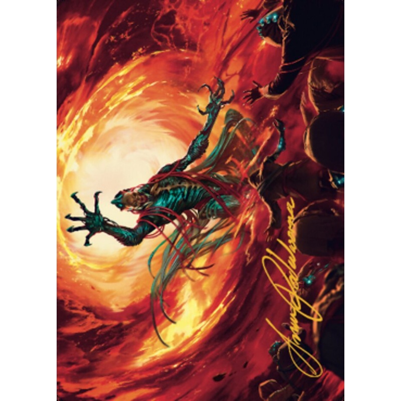 Gix, Yawgmoth Praetor Art Card (Gold-Stamped Signature) [The Brothers' War Art Series]
