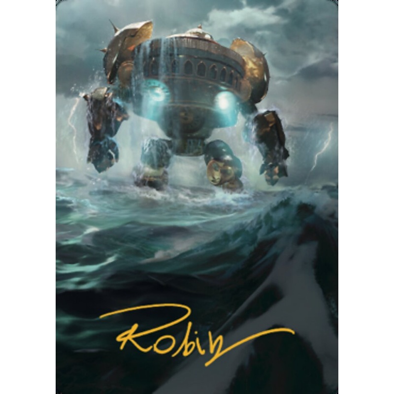Island Art Card (Gold-Stamped Signature) [The Brothers' War Art Series]