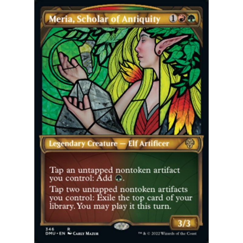 Meria, Scholar of Antiquity (Showcase Textured) [Dominaria United]
