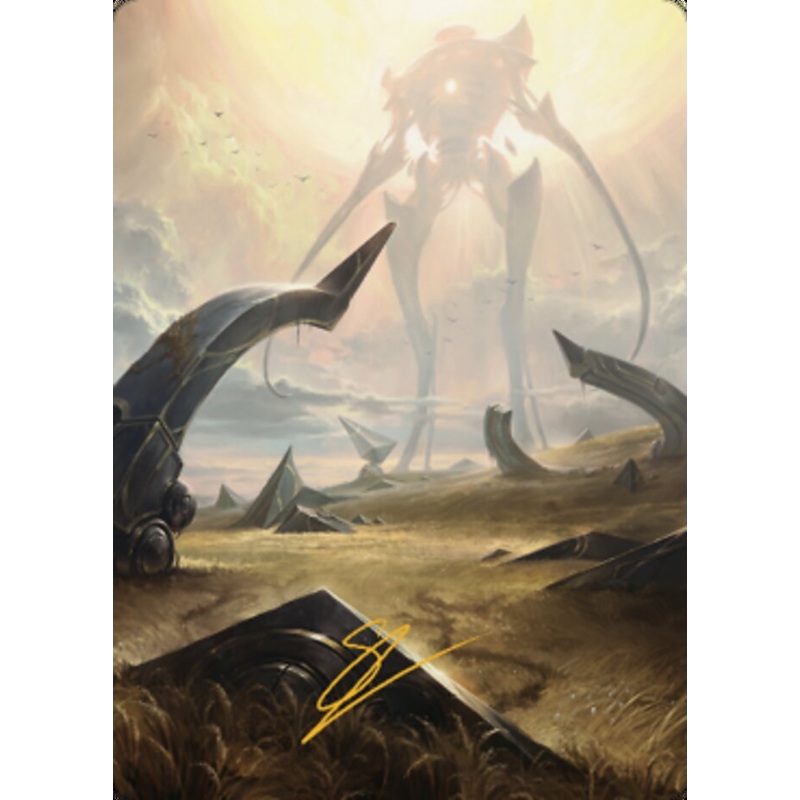 Plains (1) Art Card (Gold-Stamped Signature) [The Brothers' War Art Series]