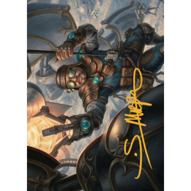 Powerstone Engineer Art Card (Gold-Stamped Signature) [The Brothers' War Art Series]