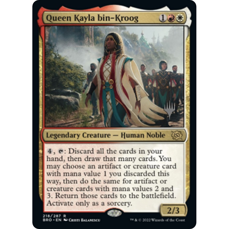 Queen Kayla bin-Kroog (Promo Pack) [The Brothers' War Promos]