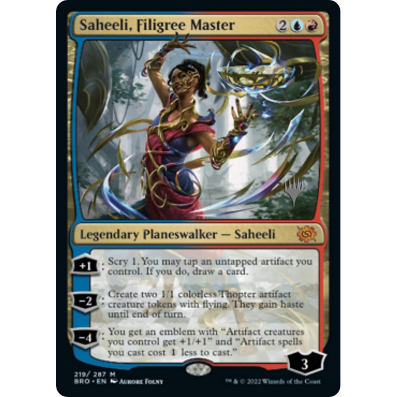 Saheeli, Filigree Master (Promo Pack) [The Brothers' War Promos]