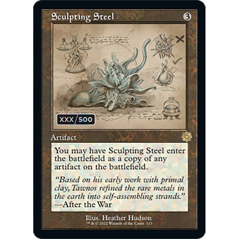 Sculpting Steel (Retro Schematic) (Serialized) [The Brothers' War Retro Artifacts]