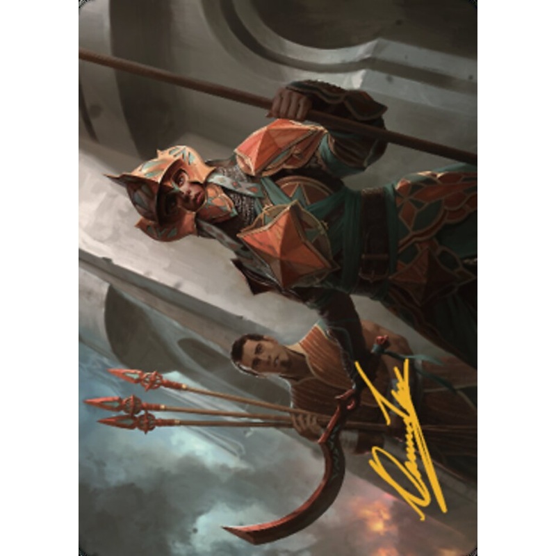 Siege Veteran Art Card (Gold-Stamped Signature) [The Brothers' War Art Series]