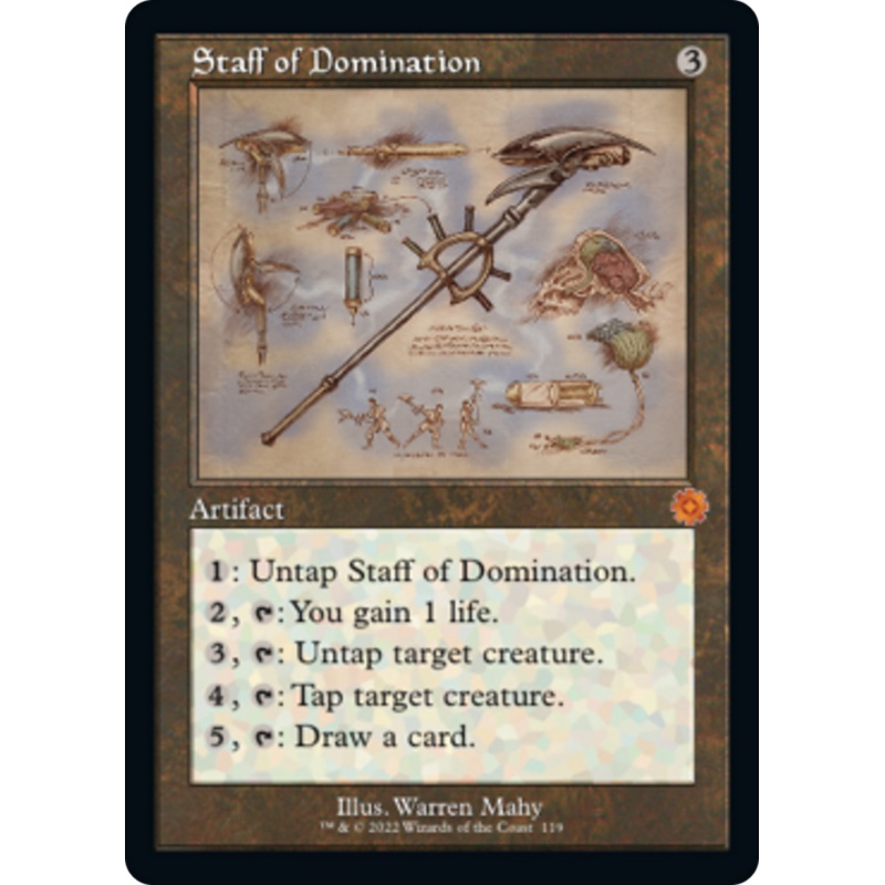 Staff of Domination (Retro Schematic) [The Brothers' War Retro Artifacts]