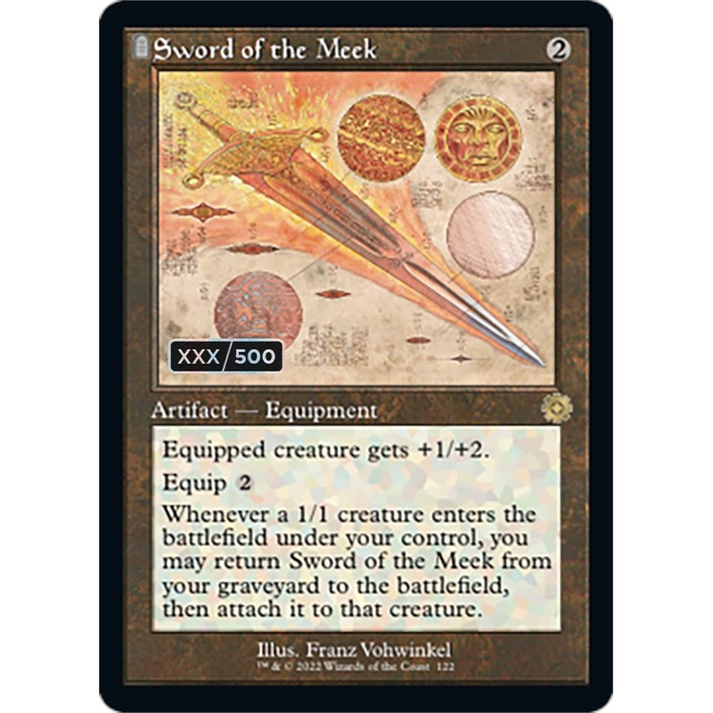 Sword of the Meek (Retro Schematic) (Serialized) [The Brothers' War Retro Artifacts]