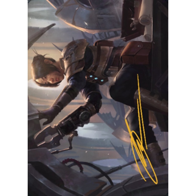 Thopter Mechanic Art Card (Gold-Stamped Signature) [The Brothers' War Art Series]