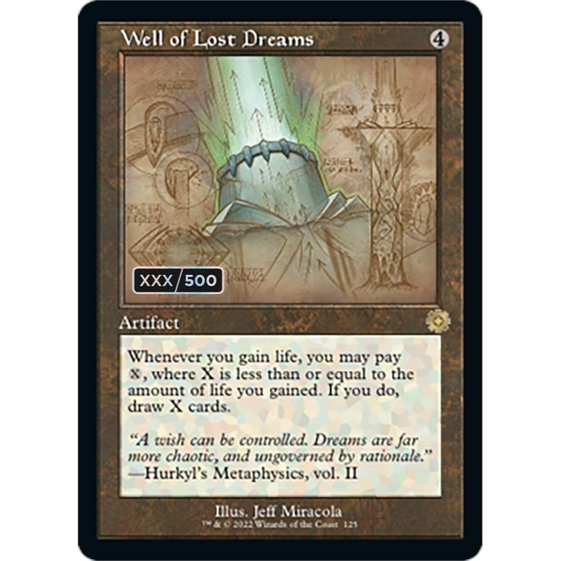 Well of Lost Dreams (Retro Schematic) (Serialized) [The Brothers' War Retro Artifacts]