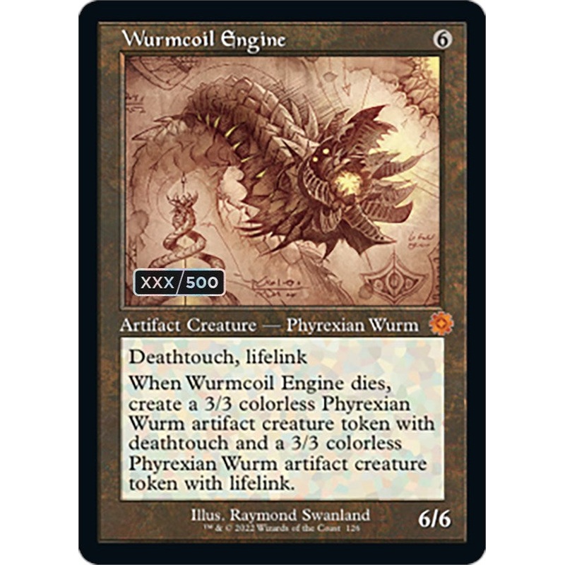 Wurmcoil Engine (Retro Schematic) (Serialized) [The Brothers' War Retro Artifacts]