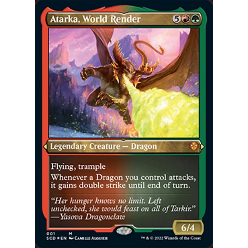 Atarka, World Render (Foil Etched) [Starter Commander Decks]