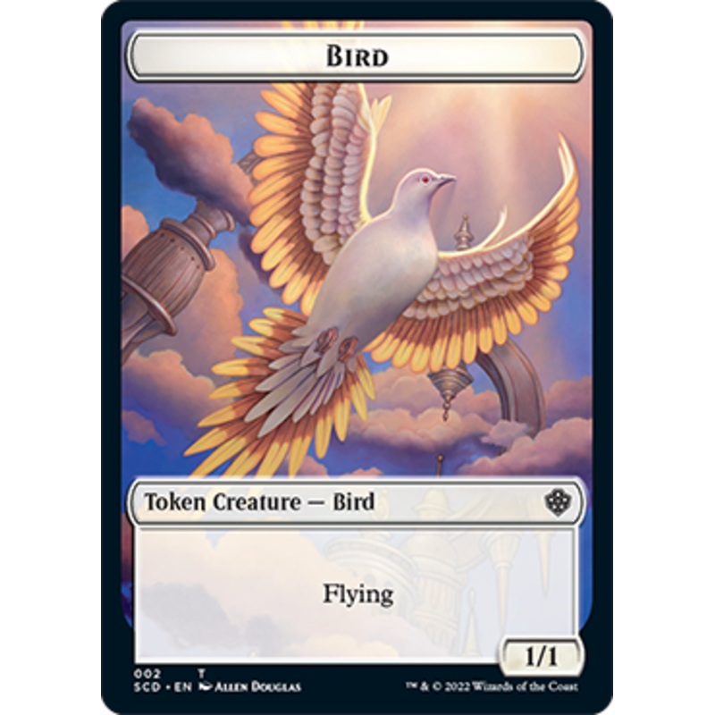 Bird // Faerie Double-Sided Token [Starter Commander Decks]