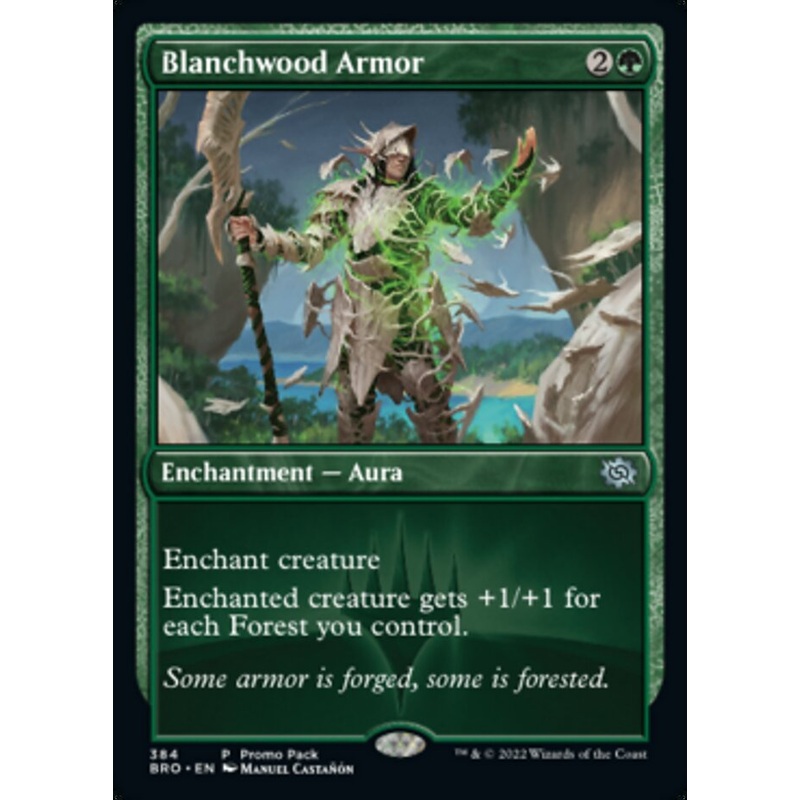 Blanchwood Armor (Promo Pack) [The Brothers' War Promos]