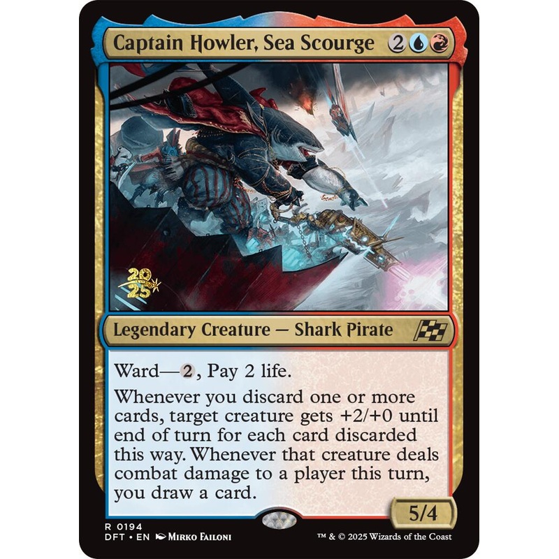 Captain Howler, Sea Scourge [Aetherdrift Prerelease Promos]