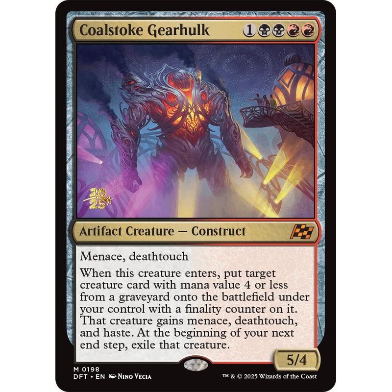 Coalstoke Gearhulk [Aetherdrift Prerelease Promos]