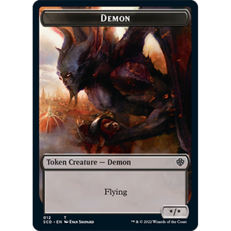 Demon // Demon Double-Sided Token [Starter Commander Decks]