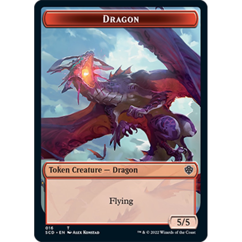 Dragon // Dragon Double-Sided Token [Starter Commander Decks]