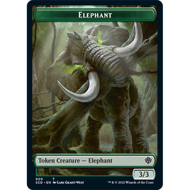 Elephant // Thopter Double-Sided Token [Starter Commander Decks]