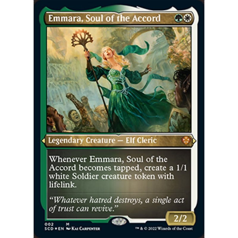 Emmara, Soul of the Accord (Foil Etched) [Starter Commander Decks]