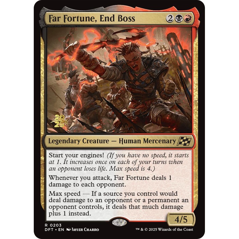 Far fortune, End Boss [Aetherdrift Prerelease Promos]
