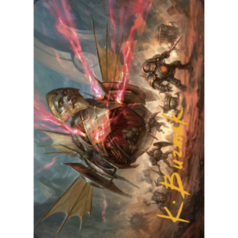 Liberator, Urza's Battlethopter Art Card (Gold-Stamped Signature) [The Brothers' War Art Series]